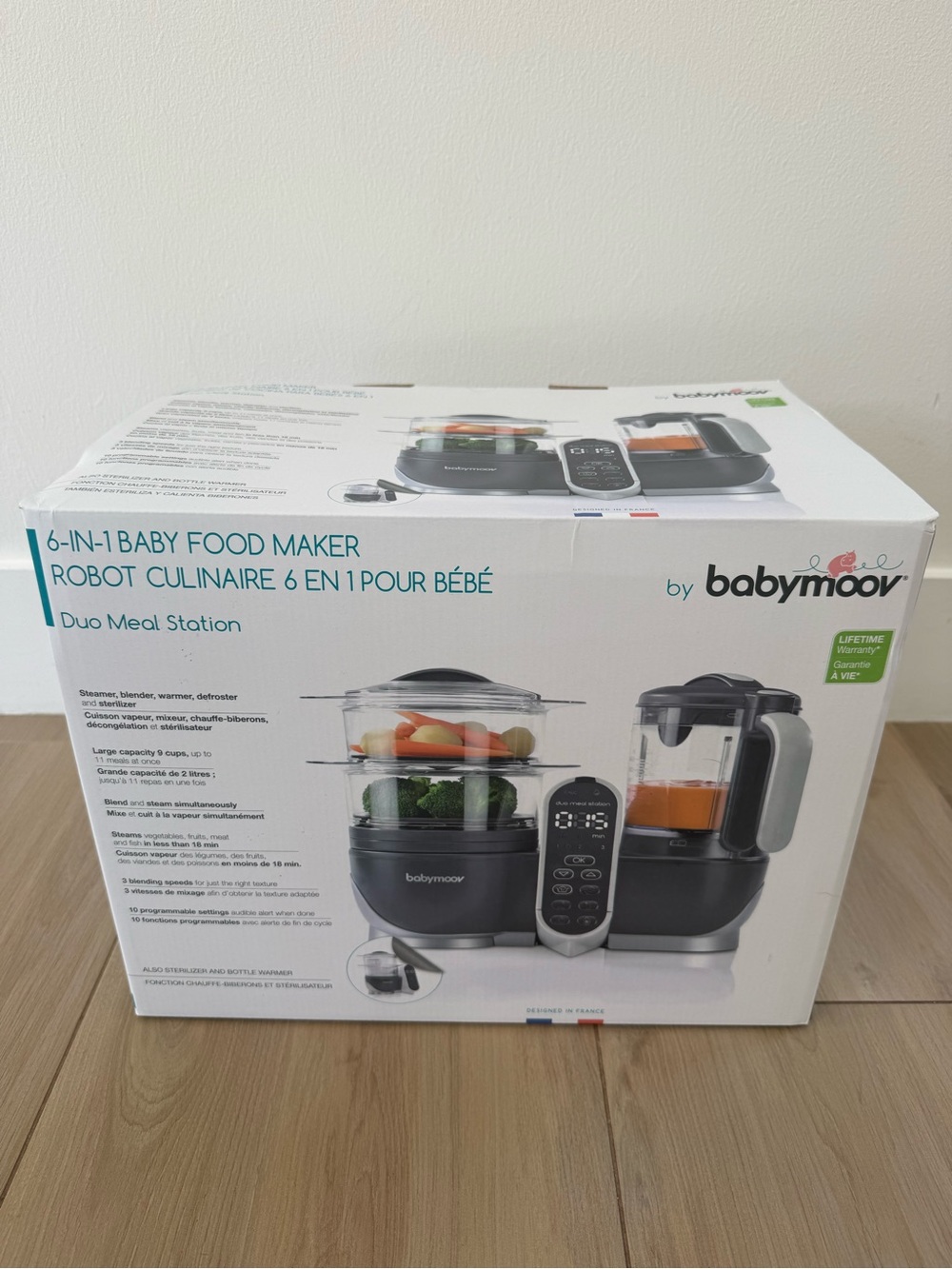 Babymoov Duo Meal Station 6-in-1 Baby Food Maker - Gray